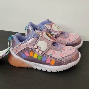 Gabbys Dollhouse Size 7 kids Shoes Light up Heels Glitter NIB Hook & Loop Pandy